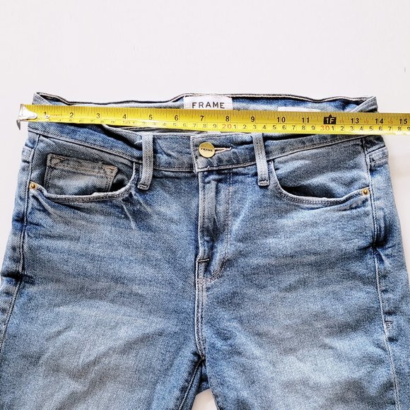 Frame Denim - Le Skinny de Jeanne Crop in Hightail Wash - Size 26 - Picture 10 of 12